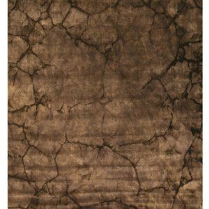 Black Handmade Wool Contemporary Dip Dyed Rug, 3' x 5'